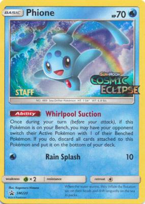 Phione - SM220 (Prerelease) [Staff] card from SM Promos