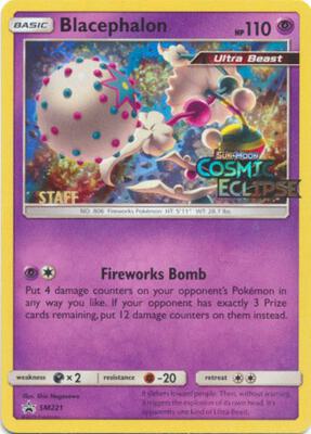 Blacephalon - SM221 (Prerelease) [Staff] card from SM Promos