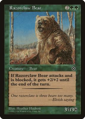 Razorclaw Bear card from Portal Second Age