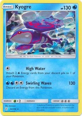 Kyogre - 53/236 (Cracked Ice Holo) card from Deck Exclusives