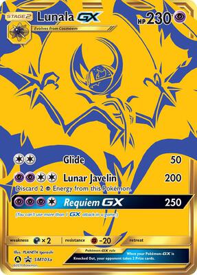 Lunala GX - SM103a card from SM Promos