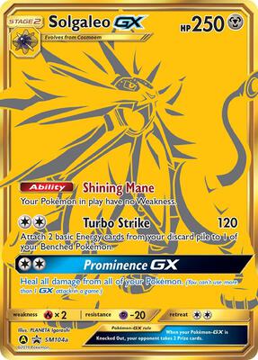 Solgaleo GX - SM104a card from SM Promos