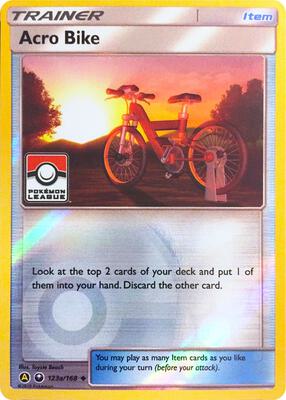 Acro Bike - 123a/168 (Pokemon League) card from League & Championship Cards