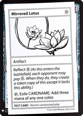 Mirrored Lotus card from Mystery Booster: Convention Edition Exclusives