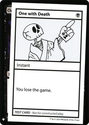 One With Death card from Mystery Booster: Convention Edition Exclusives