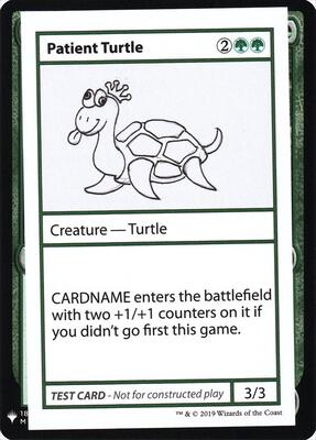 Patient Turtle card from Mystery Booster: Convention Edition Exclusives