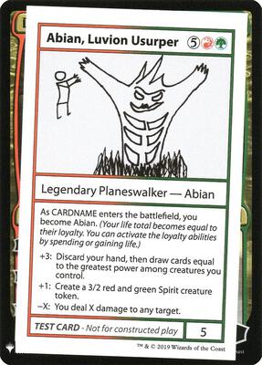 Abian, Luvion Usurper card from Mystery Booster: Convention Edition Exclusives