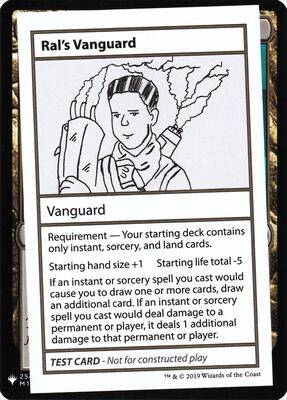 Ral's Vanguard card from Mystery Booster: Convention Edition Exclusives