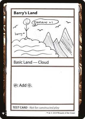 Barry's Land card from Mystery Booster: Convention Edition Exclusives
