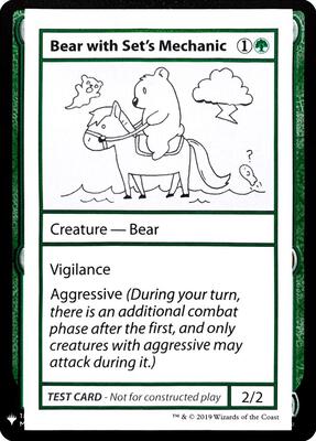 Bear with Set's Mechanic card from Mystery Booster: Convention Edition Exclusives