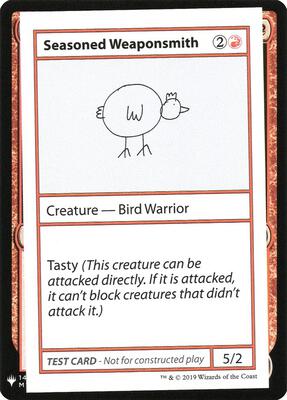 Seasoned Weaponsmith card from Mystery Booster: Convention Edition Exclusives