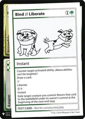 Bind // Liberate card from Mystery Booster: Convention Edition Exclusives