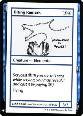 Biting Remark card from Mystery Booster: Convention Edition Exclusives