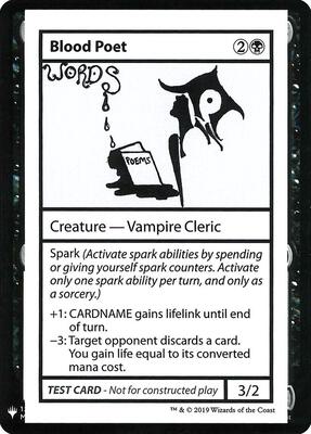 Blood Poet card from Mystery Booster: Convention Edition Exclusives