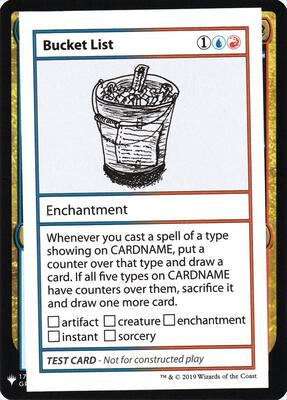 Bucket List card from Mystery Booster: Convention Edition Exclusives