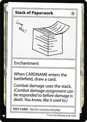 Stack of Paperwork card from Mystery Booster: Convention Edition Exclusives