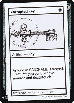 Corrupted Key card from Mystery Booster: Convention Edition Exclusives