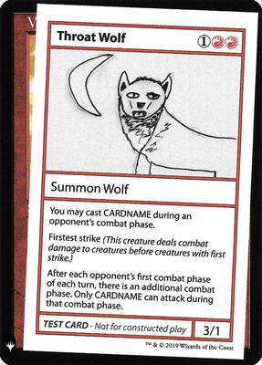 Throat Wolf card from Mystery Booster: Convention Edition Exclusives