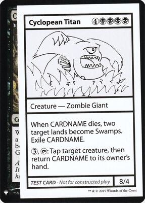 Cyclopean Titan card from Mystery Booster: Convention Edition Exclusives