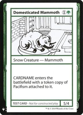 Domesticated Mammoth card from Mystery Booster: Convention Edition Exclusives
