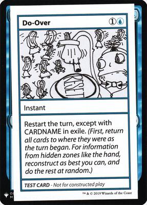 Do-Over card from Mystery Booster: Convention Edition Exclusives