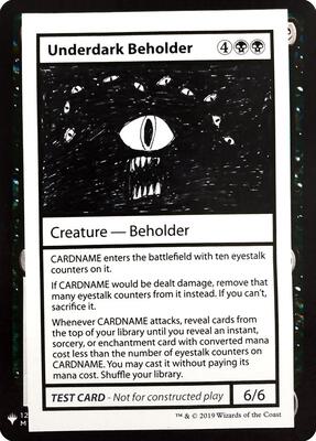 Underdark Beholder card from Mystery Booster: Convention Edition Exclusives