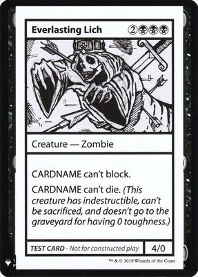 Everlasting Lich card from Mystery Booster: Convention Edition Exclusives