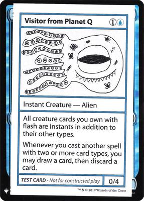 Visitor from Planet Q card from Mystery Booster: Convention Edition Exclusives