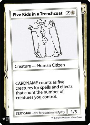 Five Kids in a Trenchcoat card from Mystery Booster: Convention Edition Exclusives