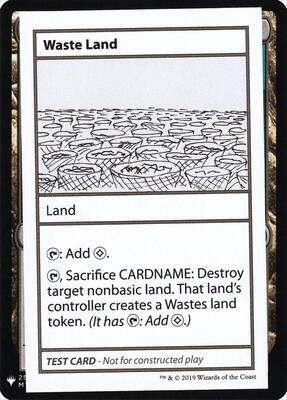 Waste Land card from Mystery Booster: Convention Edition Exclusives