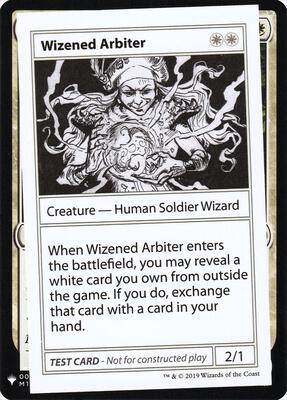 Wizened Arbiter card from Mystery Booster: Convention Edition Exclusives