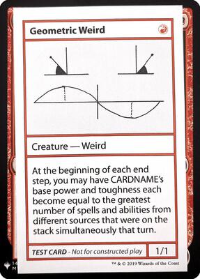 Geometric Weird card from Mystery Booster: Convention Edition Exclusives