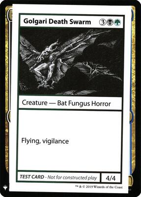 Golgari Death Swarm card from Mystery Booster: Convention Edition Exclusives