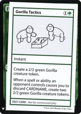 Gorilla Tactics card from Mystery Booster: Convention Edition Exclusives