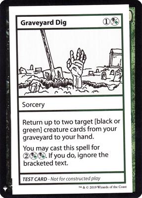 Graveyard Dig card from Mystery Booster: Convention Edition Exclusives