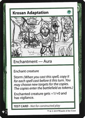 Krosan Adaptation card from Mystery Booster: Convention Edition Exclusives