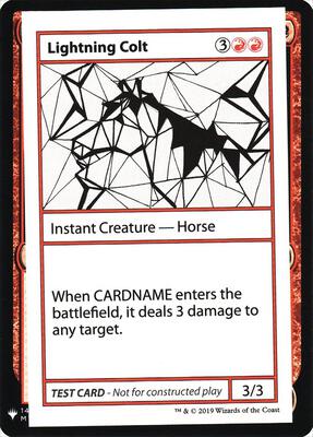 Lightning Colt card from Mystery Booster: Convention Edition Exclusives