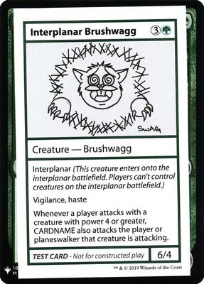Interplanar Brushwagg card from Mystery Booster: Convention Edition Exclusives