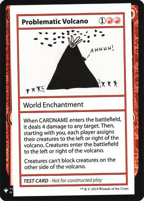 Problematic Volcano card from Mystery Booster: Convention Edition Exclusives
