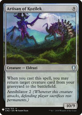 Artisan of Kozilek card from The List Reprints
