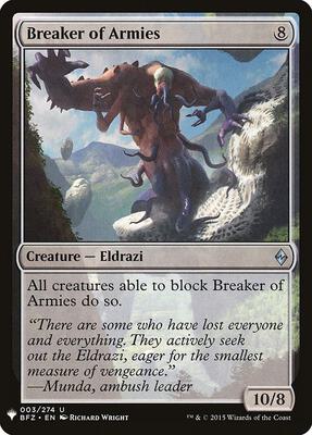 Breaker of Armies card from The List Reprints