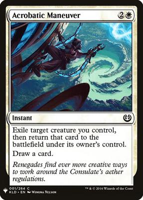 Acrobatic Maneuver card from The List Reprints