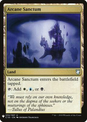 Arcane Sanctum (C18) card from The List Reprints