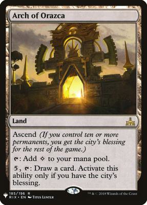 Arch of Orazca card from The List Reprints