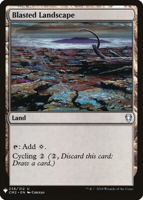 Blasted Landscape card from The List Reprints