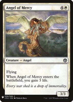 Angel of Mercy card from The List Reprints