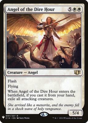Angel of the Dire Hour card from The List Reprints