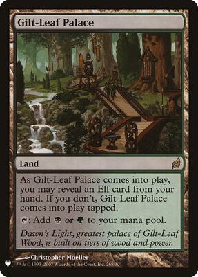 Gilt-Leaf Palace card from The List Reprints