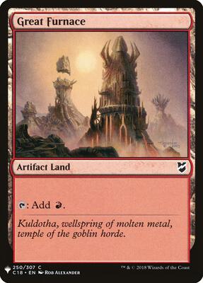 Great Furnace (C18) card from The List Reprints