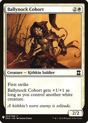 Ballynock Cohort card from The List Reprints